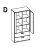  Шкаф комбинированный 1D2S3N DOORSET   
