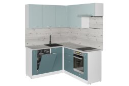 Кухонный гарнитур Асая мега прайм 2, 160х170 см (ПМ+СДШ)